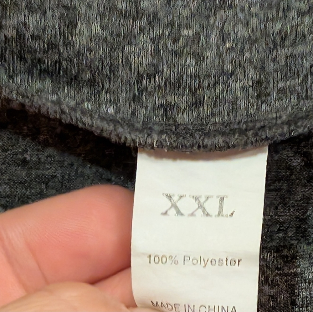 Gray XXL Polyester Top